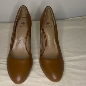 Isola Tan Faux Leather Pumps